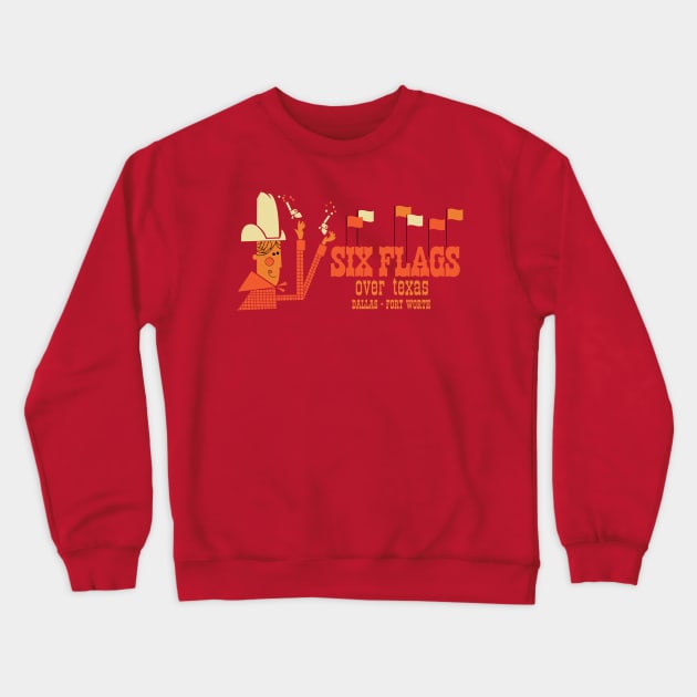 Flags Over Texas Too Crewneck Sweatshirt by montygog